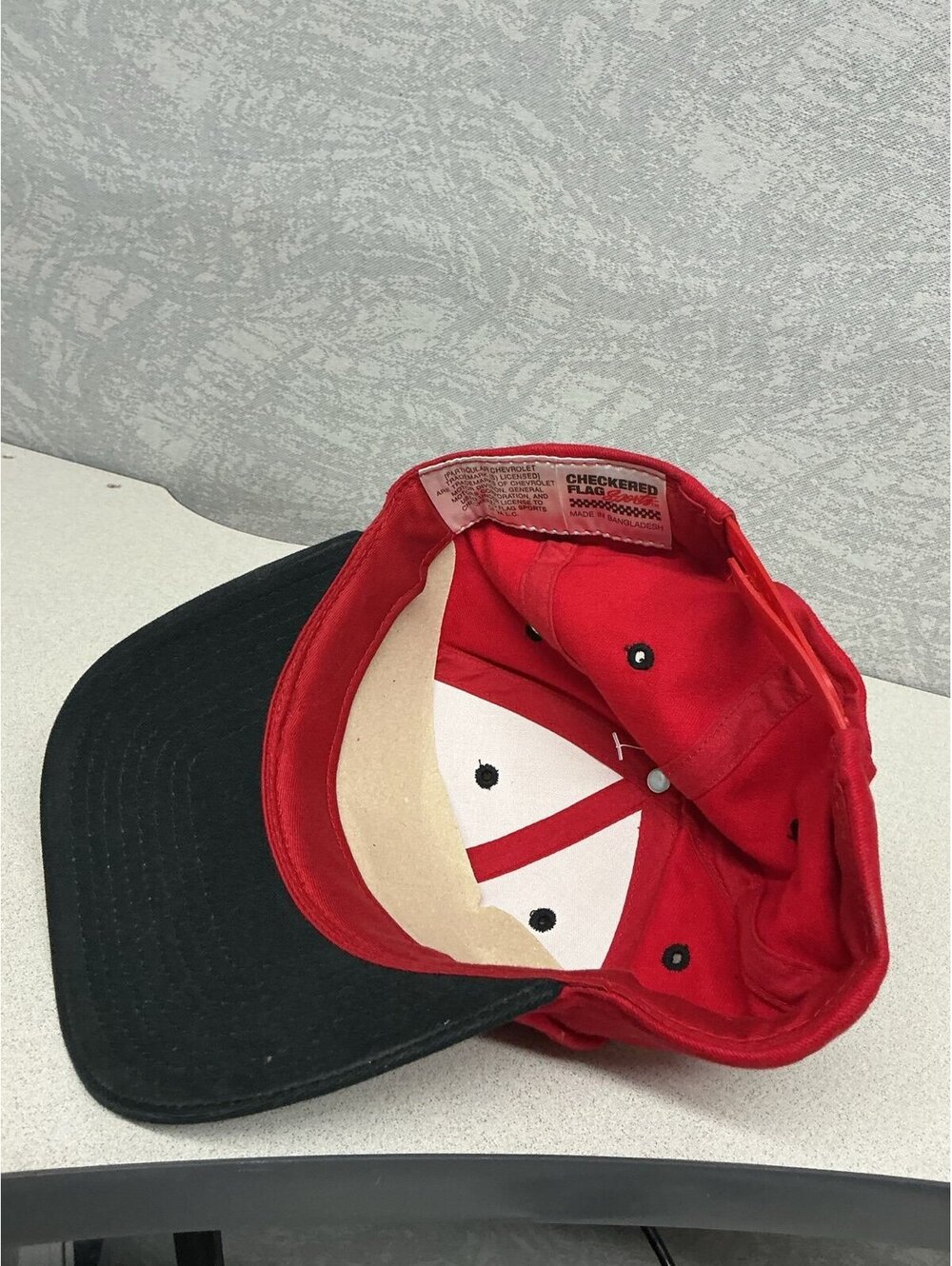 Red Chevrolet Racing Snapback Hat - Picture 4 of 5